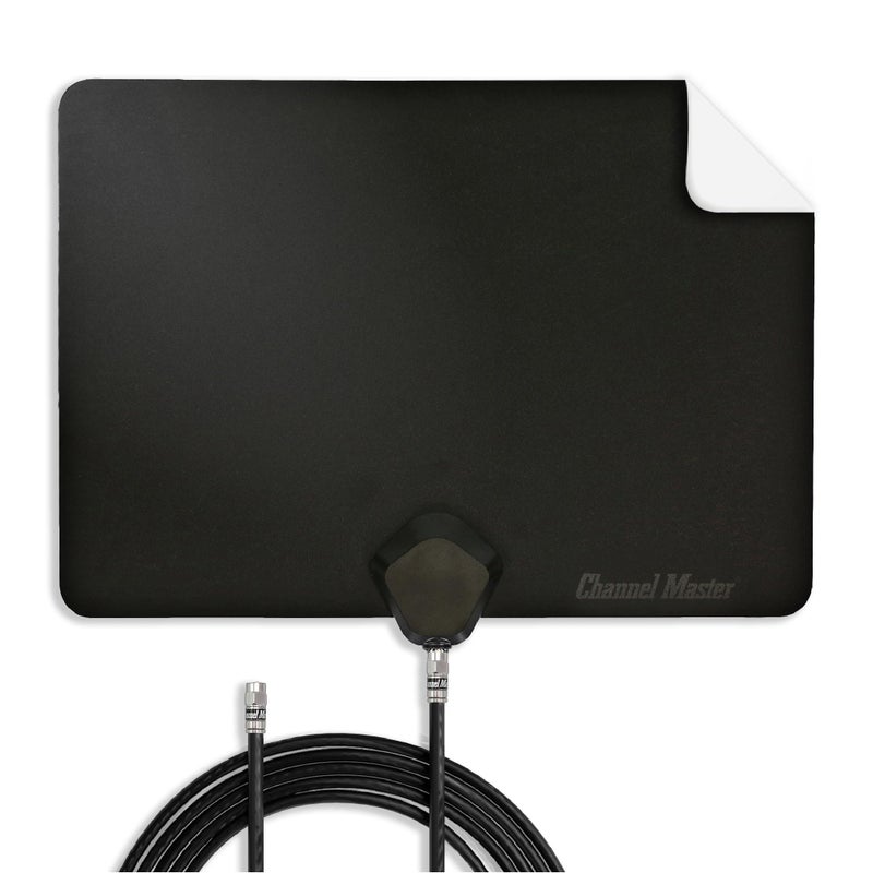 Channel Master FLATenna - Indoor Digital HDTV Antenna, 12' Coaxial Cable, Superior Reception Range & Signal Reliability, Supports 4K Smart TVs, OTA Broadcast & NextGen TV, Easy Install - Image 1